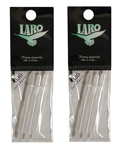 Image of Lstyle Dart Shafts: Plastic Nylon Shaft - for Soft Tip and Steel Tip Darts - (6 Shafts Total) - Milky White 330 (Long /Medium)