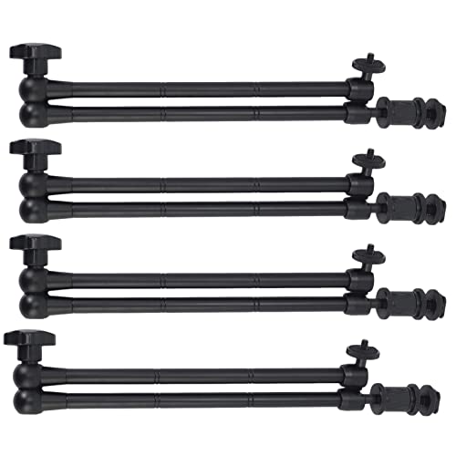 URCET 4pcs 20�C���`�����\�Ȋ֐ߖ��C�}�W�b�N�A�[�� �z�b�g�V���[�}�E���g�t�� LED���C�gDSLR���OLCD���j�^�[�p