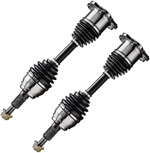 Detroit Axle - 4WD Front CV Axle Shaft Replacement for Cadillac Escalade Chevy GMC Silverado Suburban Sierra 1500 K2500 Yukon Blazer Tahoe - 2pc Set