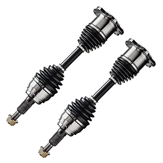 Detroit Axle - 4WD Front CV Axle Shaft Replacement for Cadillac Escalade Chevy GMC Silverado Suburban Sierra 1500 K2500 Yukon Blazer Tahoe 6-Lug - 2pc Set