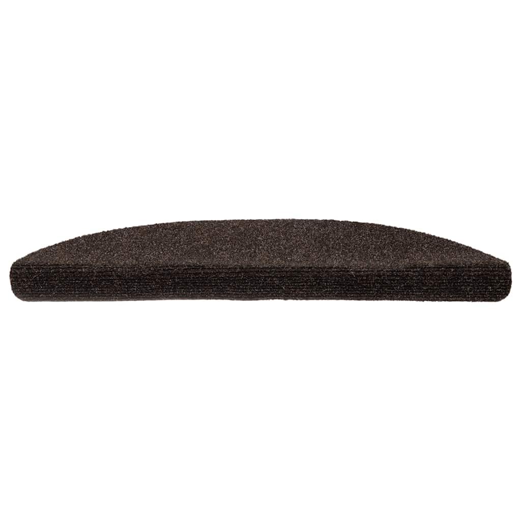 Tidyard Tapis d'escalier Auto-adhésifs 20 pcs Marron 56x17x3 cm, Tapis Escalier Tapis de Sécurité pour Sol Protection, Aînés et Animaux