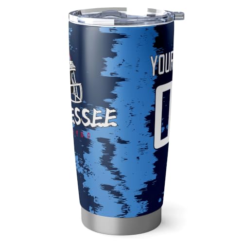 Image of ANTKING Tennessee Tumbler 20oz Travel Mug Custom Number Name Gifts