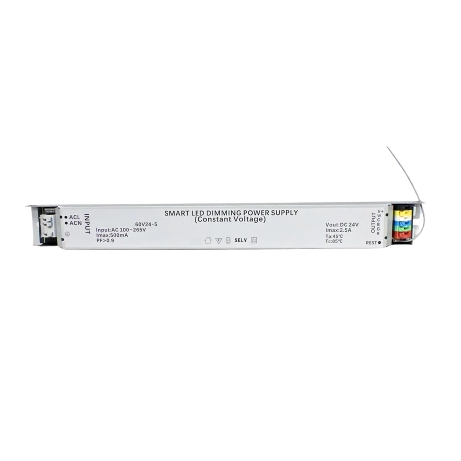Sterownik LED Z Funkcją Ściemniania 60 W, Zasilacz DC 24 V, Współpracuje Aplikacją Wi-Fi Tuya Smart Life, Sterowanie Taśmą Wysoka Stabilność(ZIGBEE LED DRIVER)