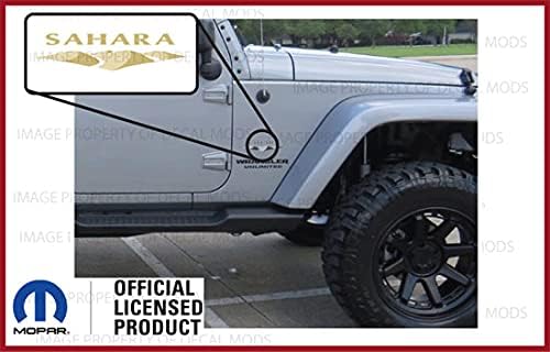 Jeep Sahara Dunes Fender Side Decals Stickers fits Jeep Wrangler Sahara Edition JK (2007-2018) (Set of 2) | FJ4E4