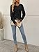 AUTOMET Women's Long Sleeve Shirts Fall Sweaters Lightweight Cute Tunic Tops Trendy Fashion Clothes 2025 Outfits Black L