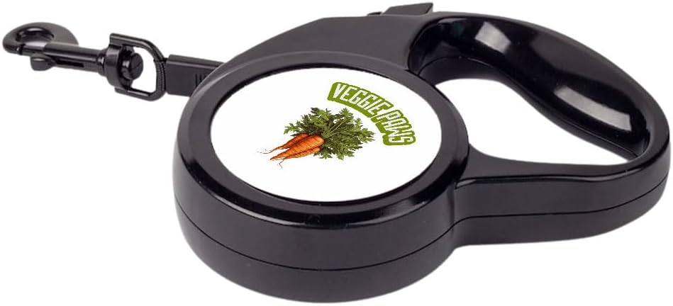 Veggie Paws Retractable Pet Leash - Carrot Lovers Items - Pet Gifts - 197 inches