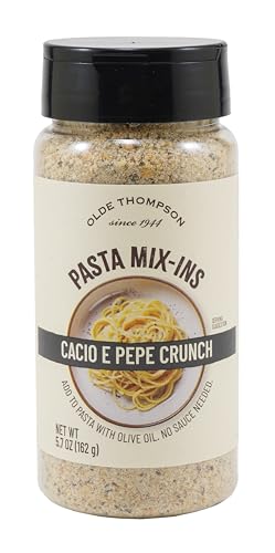 Olde Thompson Pasta Mix-Ins: Cacio E Pepe Crunch, Add to Pasta with Olive Oil, No Sauce Needed, 5.7...