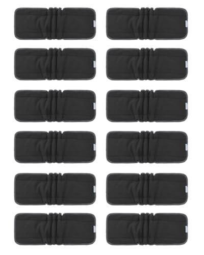 Babygoal Baby Reusable Charcoal Inserts with Double Gussets 12 Pack, ...
