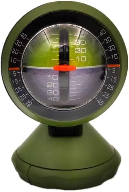 Off-Road Vehicle Inclinometer Level, Vehicle Attitude Gauges, Slope Angle Meter, Car Inclinometer Level Tilt Gauge, A Versatile 360°Rotating inclinometer for Outdoor use.