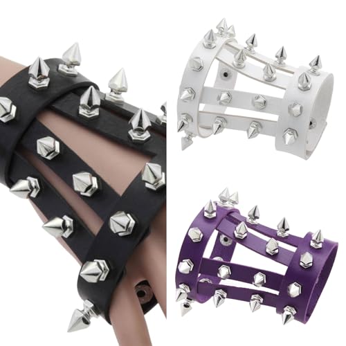 ファニグルド] エッジの効いたPUレザーリストステンレススチール