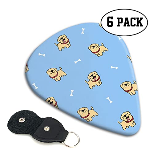 ASDTEHCY Lot de 6 médiators en celluloïd – Motif chiot labrador retriever – Pour guitares acoustiques électriques… - Les Beatles, Paul McCartney, John Lennon, RIngo Starr, George Harrison ASDTEHCY Lot de 6 médiators en celluloïd - Motif chiot labrador retriever - Pour guitares acoustiques électriques… – Image 5