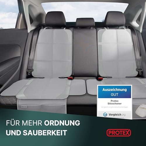 PROTEX© Kindersitzunterlage - ISOFIX-geeignet, Anti-RUTSCH-Unterfläche | Wasserabweisender & besonders hochwertiger 600D Stoff mit… – Ansicht 6