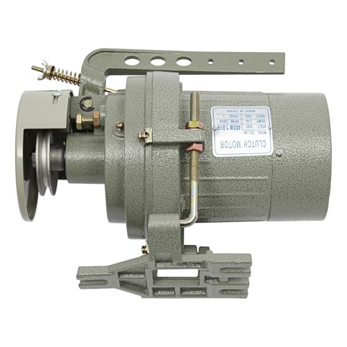 TONFEION Motore frizione per macchina da cucire industriale, motore monofase 1/2HP 400 W 220 V, servomotore per macchina da cucire industriale, 2850 rpm