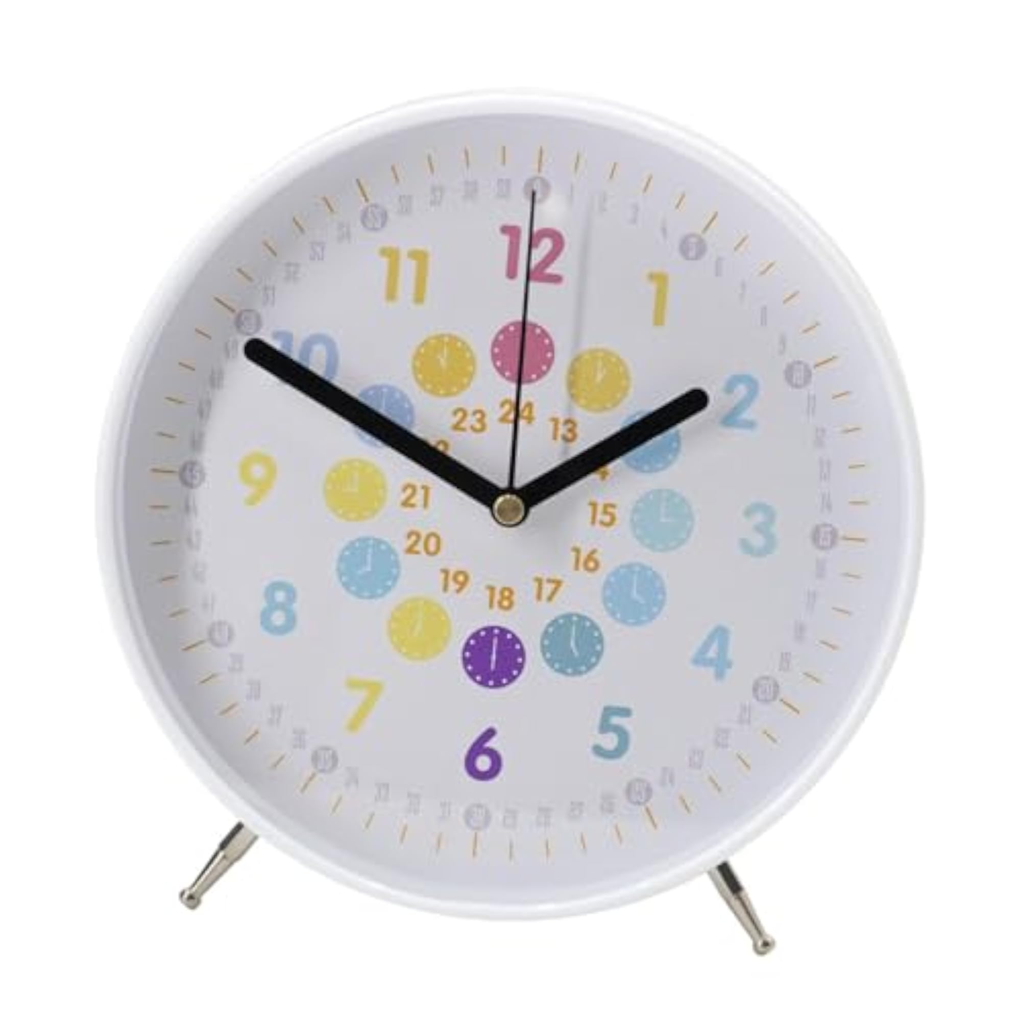 Decorative Non-Ticking Clock, Minimalist Design