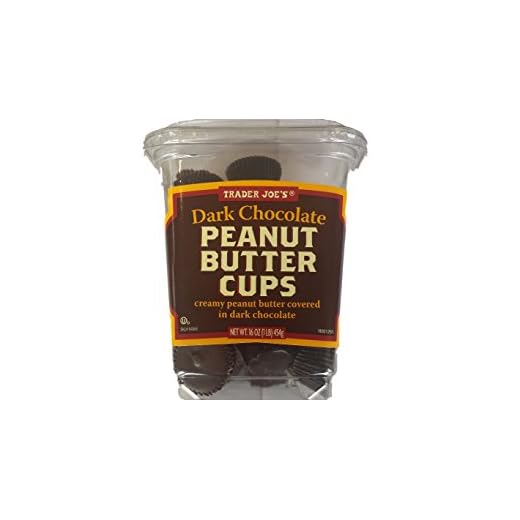 Trader Joe's Dark Chocolate Peanut Butter Cups 16 oz