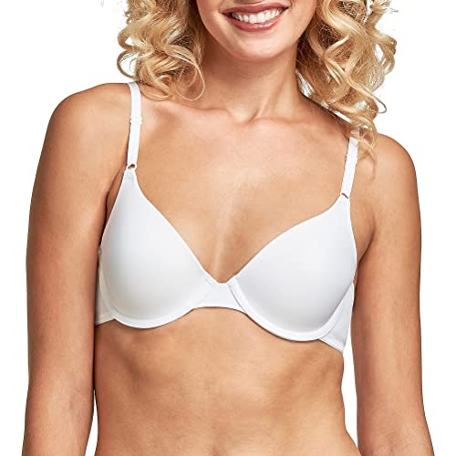 Maidenform Women s One Fab Fit T-Shirt Bra, White,34 A US