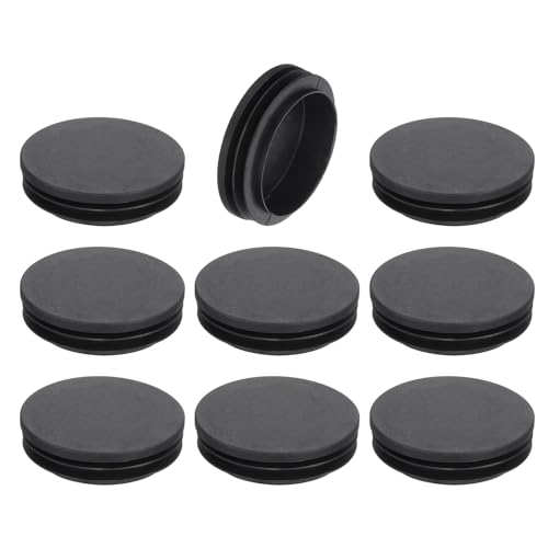 uxcell Round Plastic Plug,63mm(2.48") OD Furniture Leg Pipe Insert 9Pcs
