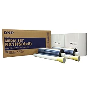 DNP Print Media for DS-RX1HS High Speed Dye Sub Printer – 4×6″ 700 Prints Per Roll; 2 Rolls Per Case (1400 Total Prints)