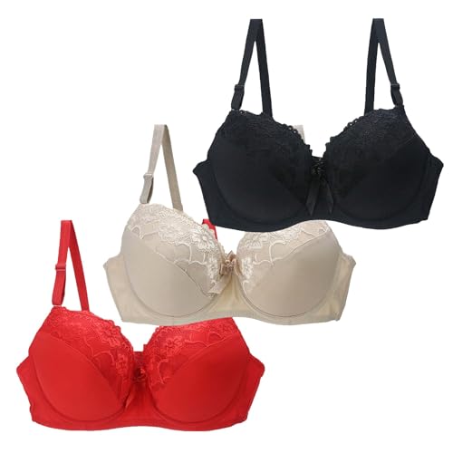 Sous-vêtements pour femmes grands bonnets BCDE avec soutien-gorge dentelle sexy et confortable