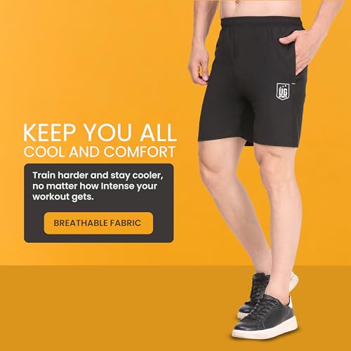 Image of Ultimate Goal Sports Athletic Shorts with Zip Pockets|Lightweight Activewear | Sportswear Shorts | Gymwear| Exercise Shorts | Dry-Fit Shorts | Running Shorts