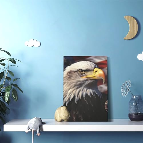 Impression sur toile drapeau américain HD finition premium