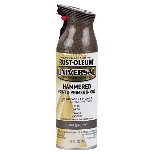 Image of Rust-Oleum 258199 Universal All Surface Hammered Spray Paint, 12 oz, Dark Bronze