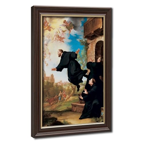 Impression sur toile Saint Joseph de Cupertino décoration murale 40x60 cm