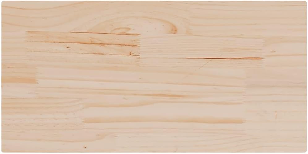 Table Top Set of 2 Natural Solid Pine Wood Counter top Kitchen countertops for Kitchen countertop Office Desk 31.5x15.7 in Durable