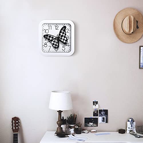 Pendule murale bureau et maison style papillon moderne 26cm - 7