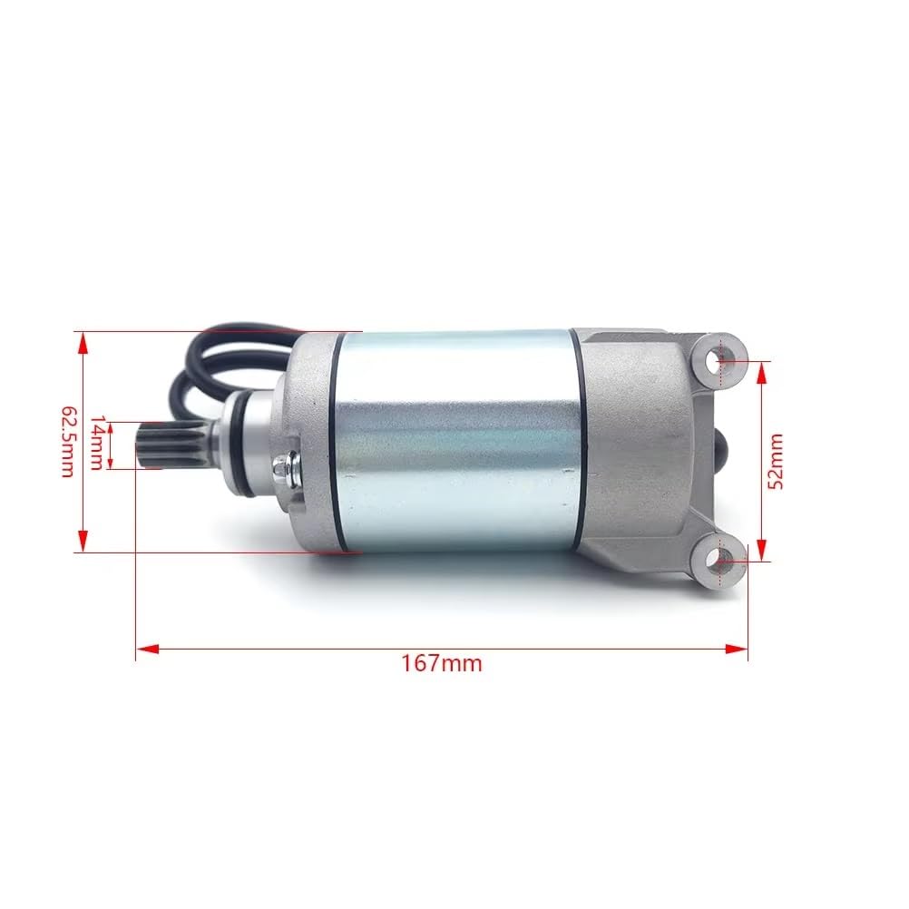 Arranque De Motocicleta Para motor de arranque eléctrico de motocicleta Para ZONGSHEN 250CC CB250-F, 11 dientes Motor Arranque Eléctrico