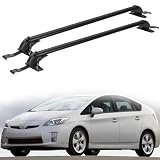 Crossbars Aluminum Cross Bar 220lbs Fits for Toyota Prius XW30 2010-2015 Roof Rack with Lock Black