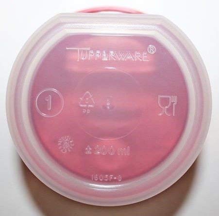 Tupperware modulaire Lot de 4 ronds Sheer # 1–7. Contenance chaque – Liquide et hermétique Rouge joints
