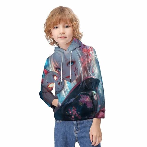 Sweat à capuche chat 3D idée cadeau originale enfant 8-10 ans