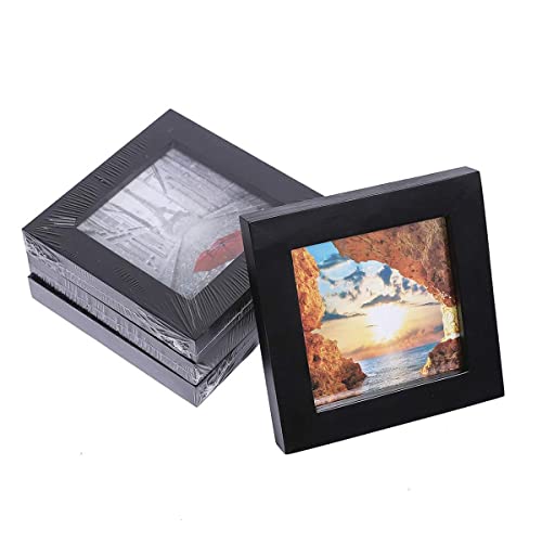 Image of ArtzFolio Wall Photo Frame Collage for Living Room | Picture Frames Home & Wall Decoration D307 Black Set of 4 Units | 6x6inch