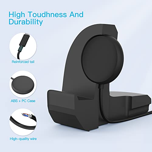 Charging Stand Compatible For Google Pixel Watch,Watch Charger Stand With Charging Cable,Magnetic Wireless Charging Station Usb C (Black) #TOP3
