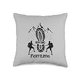 Hiking In Fichtelberg Germany Vacation for Hiker Throw Pillow