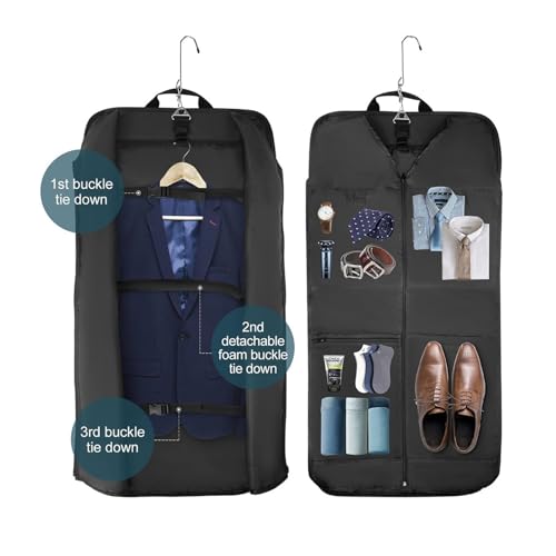 Suit Storage Bag Suit Luggage Garment Bag with Strap Hanging Suit Luggage Bag for Travel, Business2
