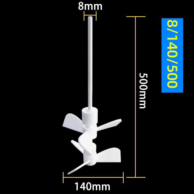 Doppelschichtiger Laborrührstab mit drei Blättern(500x140x8mm)