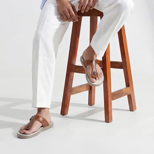 Image of Frido Cloud Comfort Sandal For Men | Soft Ortho Care Arch Support for Pain Relief, Anti-Skid Sole Diabetic & Orthopaedic Footwear With Bounce Back Cushion for All-Day Comfort