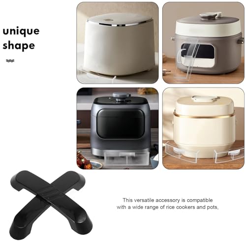 SEWACC - 2 mangos de reemplazo para tapa de olla de plástico negro, universales para arroceras y ollas a presión, accesorios para utensilios de cocina miniatura 3