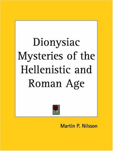 Buy Dionysiac Mysteries of the Hellenistic and Roman Age (1957) — BookShops.in