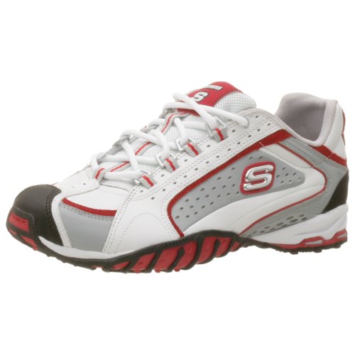 Skechers Sport Women's Sky Rockets Blast Off Sneaker, White/Gray/Black, 9 B(M) US