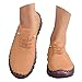 Imagen de zapato casuales de mujer puntadas zapato de cuero con cordones transpirables zapato de caminar planos suela suave zapato deportivos antideslizantes mocasines cómodos zapato casuales de negocios