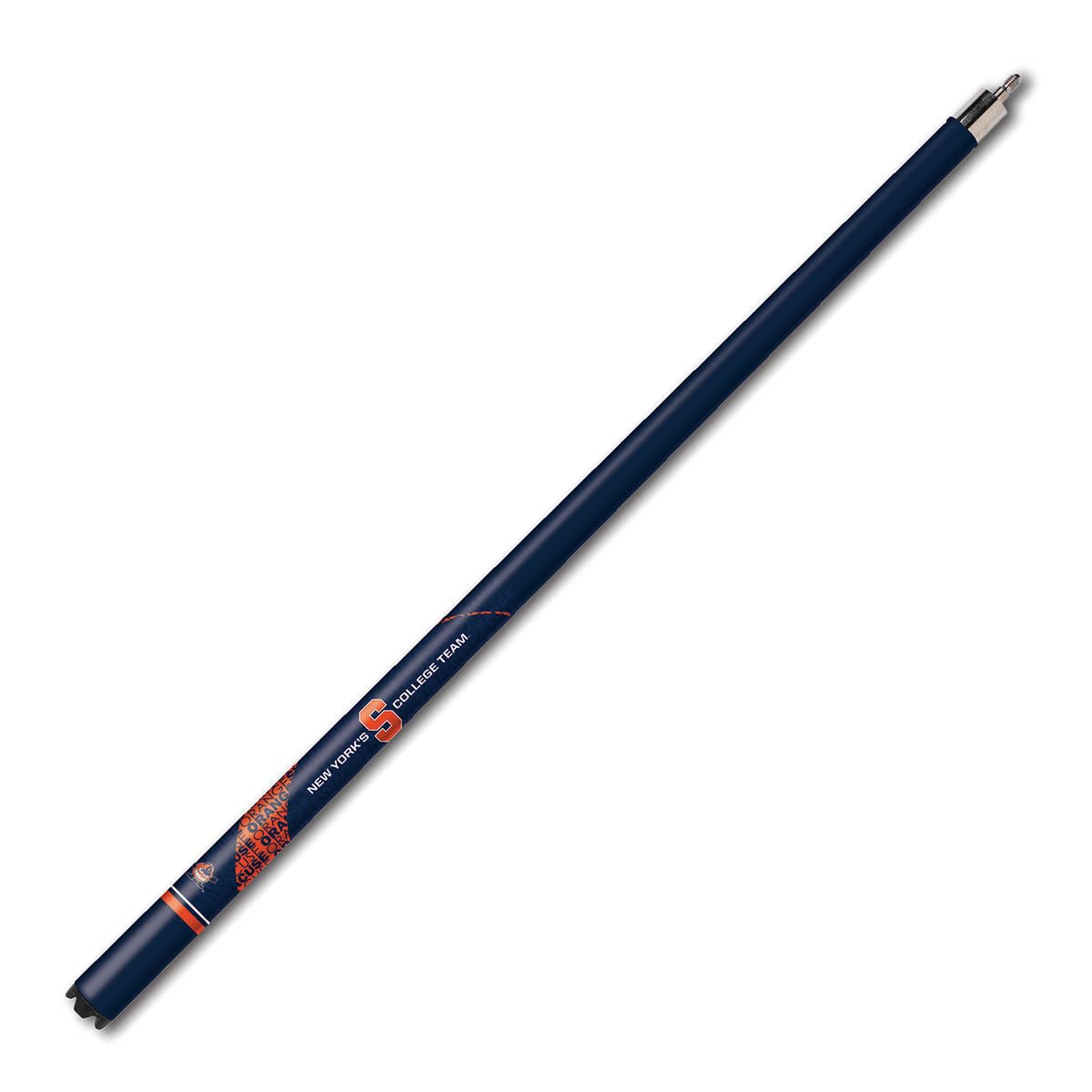 Wave 7 Syracuse Orange Blizzard Pool Cue Stick w/Steel 5/16 x 18 Joint, Solid Maple