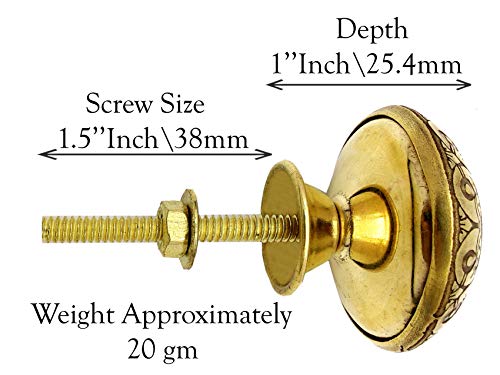 5Moonsun5'S Brass Door Knobs/Drawer Pulls Dresser Door Knobs/Pull And Push Handle Knobs For Cabinets, Wardrobes & Kitchen Cupboards/ Handmade Classic Hardware Decor, 38 Mm Sky Blue (Set Of 2) #TOP2