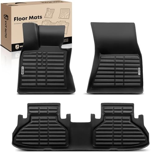 YHTAUTO Floor Mats Fit 2014-2018 BMW X5 F15, 2015-2019 X6 F16, TPE All Weather Car Mats Waterproof Anti-Slip Odorless Floor Liner, Interior Car Accessories Front & 2nd Row Liner