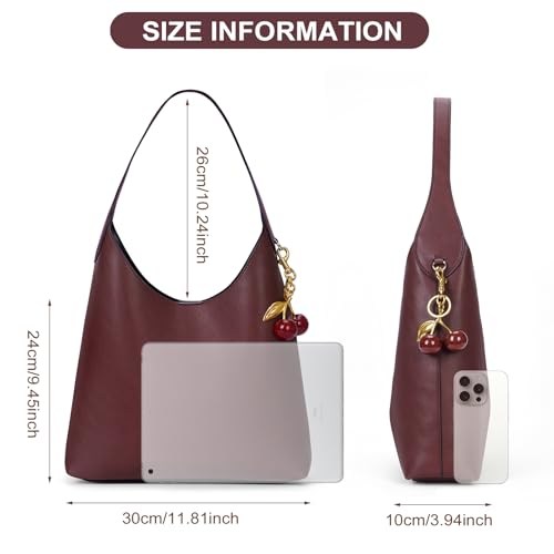 Bolso tipo Hobo de cuero vegano para mujer miniatura 7