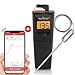 NutriChef PWIRBBQ90 Bluetooth Meat Thermometer - for Grilling Smart Wireless Kitchen Remote Instant Read BBQ Temperature Probe for Grill, Oven, Smoker, Cooking, Smoking Food w/ Digital LCD Display