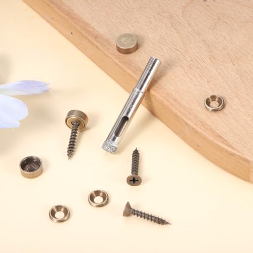 Sets De Tornillos Decorativos De Latón Con Tapas, 16 Piezas miniatura 6