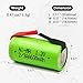 (8-Pack) 2/3AA 1.2V 600mAh Ni-MH Battery with Tabs Replacement for RC Devices, Electric Tools, Toys, Meters, Two-Way Radios, Hybrid Cars, Razors